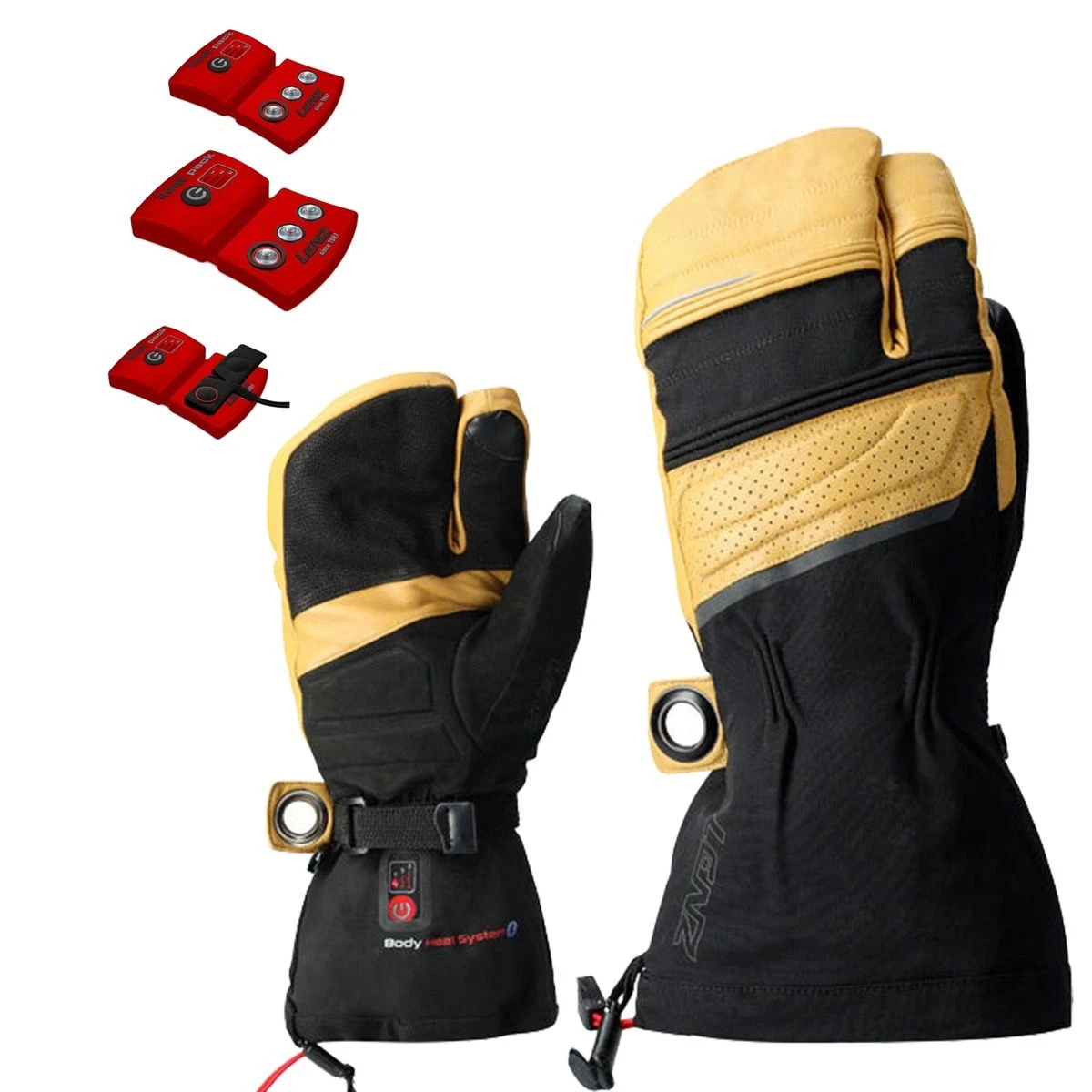 Lenz Heat Glove 8.0 Varmehandsker 3-finger + Batteri 1 Lenz Heat Glove 8.0 Varmehandsker 3-finger + Batteri