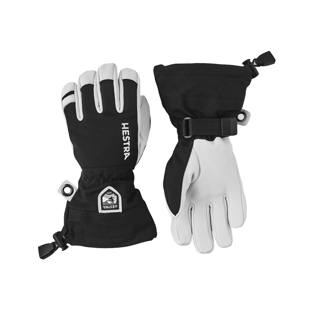 Hestra Army Leather Heli Ski Jr. 5-finger Skihandsker - Junior 1 Hestra Army Leather Heli Ski Jr. 5-finger Skihandsker - Junior