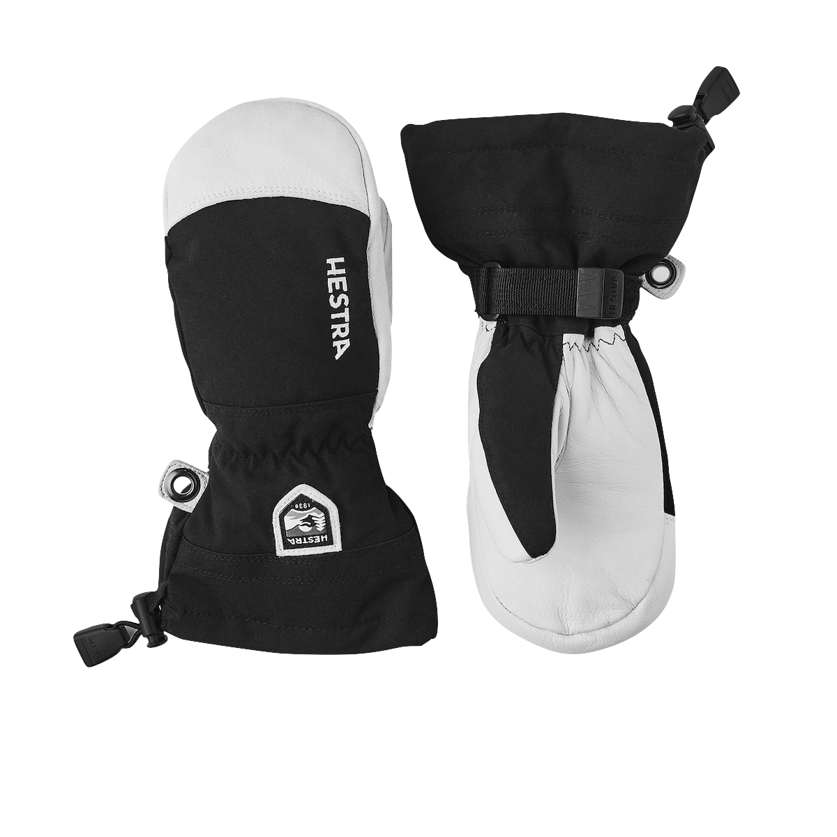 Hestra Army Leather Heli Ski Jr. Mitt Luffer - Junior 1 Hestra Army Leather Heli Ski Jr. Mitt Luffer - Junior
