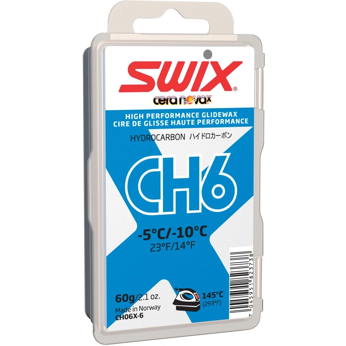 Swix CH6X Blå, -5 °C/-10°C, 60g 1 Swix CH6X Blå, -5 °C/-10°C, 60g
