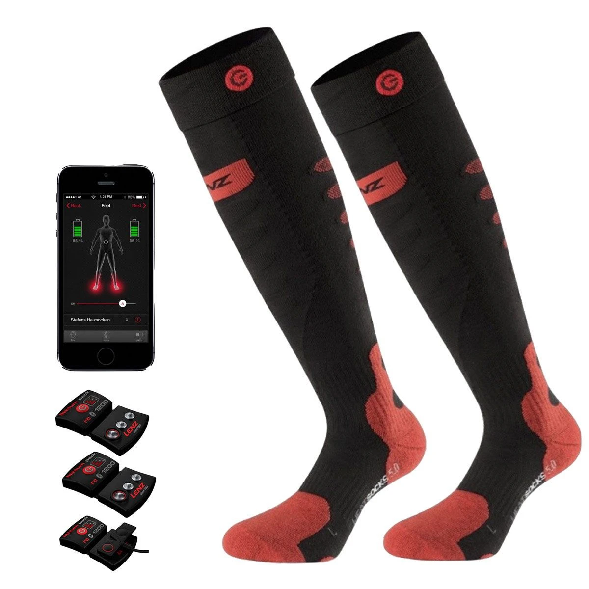 Lenz Heat 5.0 Toe Cap Varmesokker + Batteri 1 Lenz Heat 5.0 Toe Cap Varmesokker + Batteri