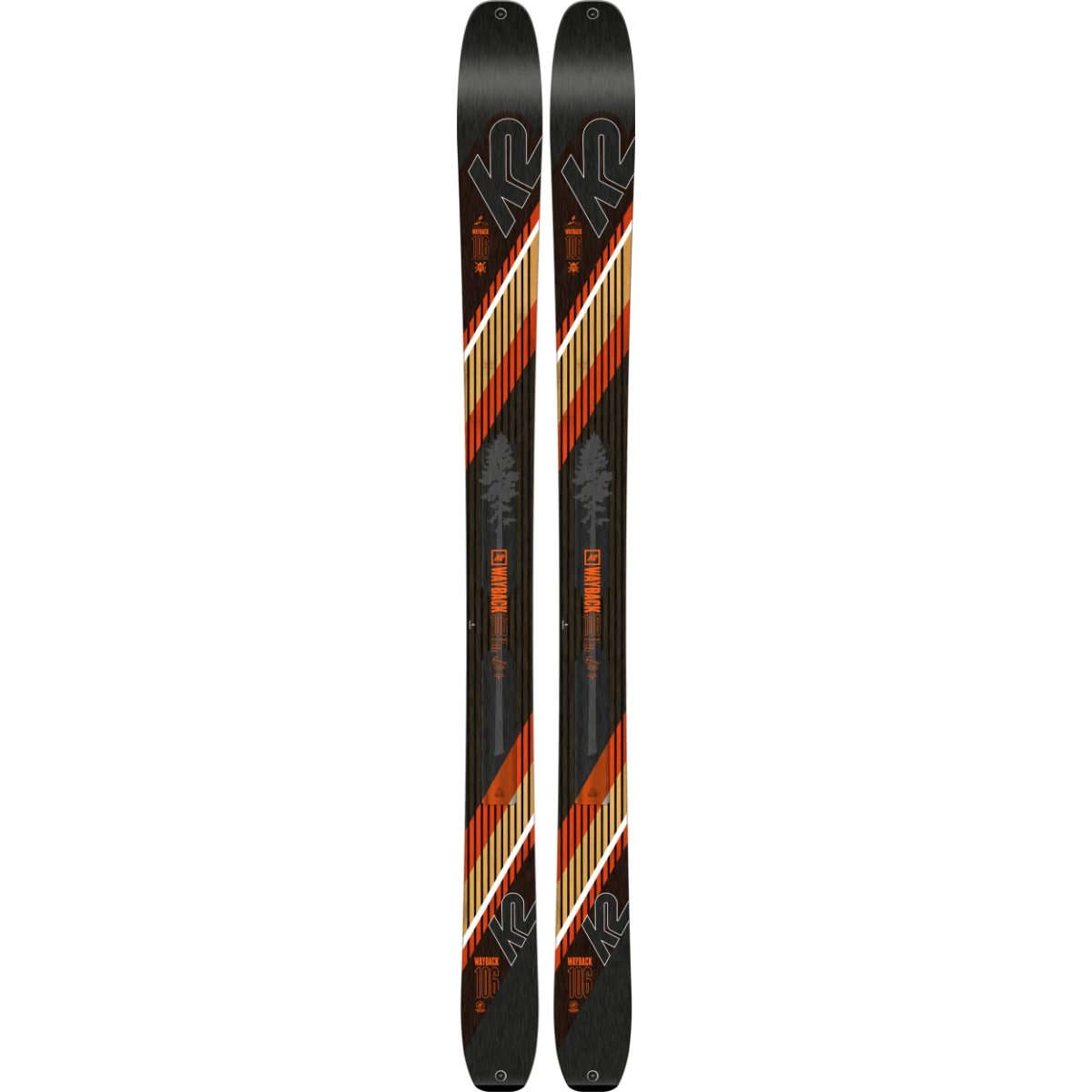 K2 Wayback 106 Touring Freeride Ski 2 K2 Wayback 106 Touring Freeride Ski - Billede 2