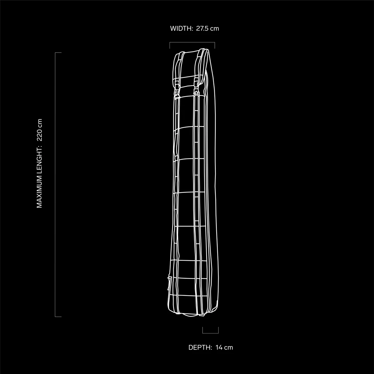 DB The Djärv Light Snowroller Skitaske 9 DB The Djärv Light Snowroller Skitaske - Billede 9