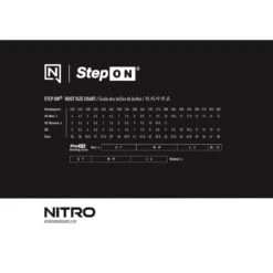 Nitro Profile TLS StepOn Snowboardstøvle 15 Nitro Profile TLS StepOn Snowboardstøvle -Ski Doo Salgsbutik nitro step on size chart 2