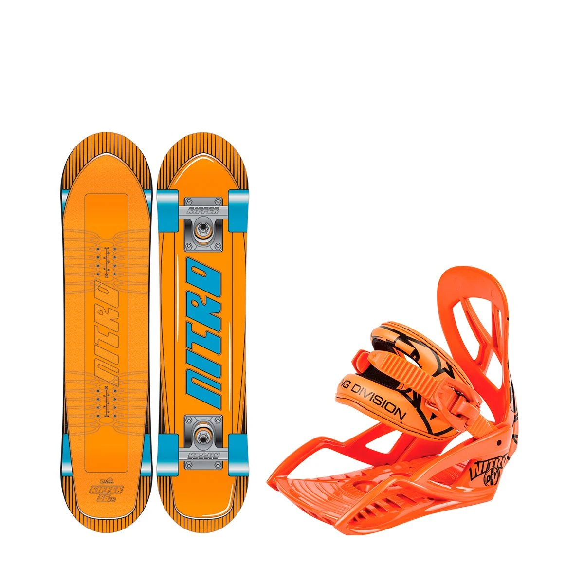 Nitro Ripper Kids Pakke Snowboard M/DIY Bindinger 1 Nitro Ripper Kids Pakke Snowboard M/DIY Bindinger