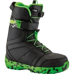 Nitro Rover QLS Black/Green Youth Snowboardstøvle