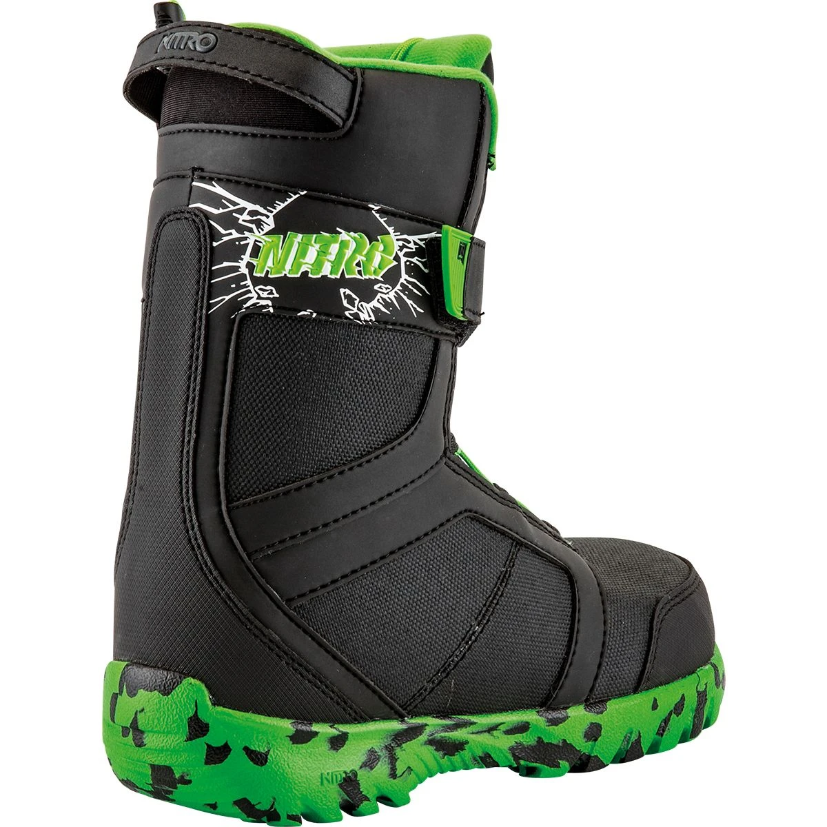 Nitro Rover QLS Black/Green Youth Snowboardstøvle 2 Nitro Rover QLS Black/Green Youth Snowboardstøvle - Billede 2