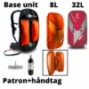 ABS Lavine Taske - Grå Base Large + 8 L + 32 L + Håndtag Og Patron