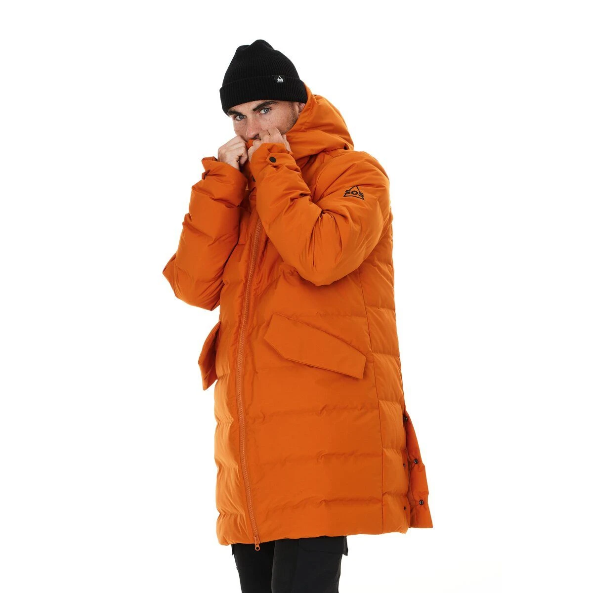 SOS Vars Long Down Puffer Jakke 9 SOS Vars Long Down Puffer Jakke - Billede 9